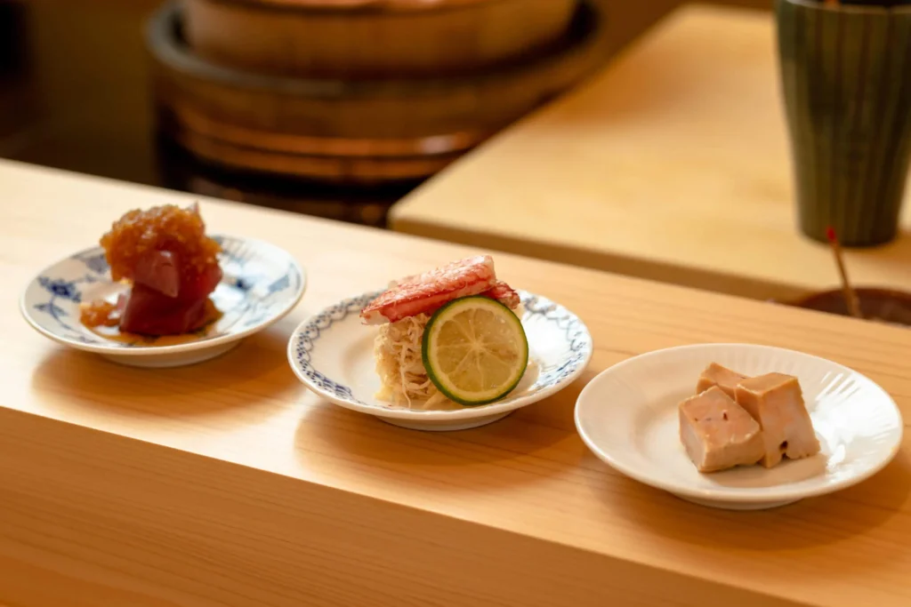 sushi small dishes by sushi hikari